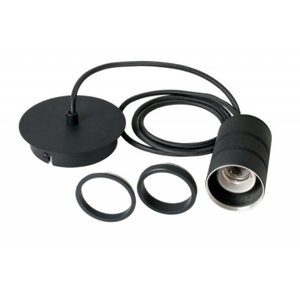 Calex Calex Cord Set E27 - 2 Meter - Zwart Calex Cord Set E27 - 2 Meter - Zwart