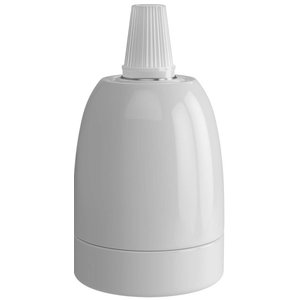 Lightexpert Calex Lamphouder E27 – Ø47mm – H63mm - Keramiek - Wit Calex Lamphouder E27 – Ø47mm – H63mm - Keramiek - Wit