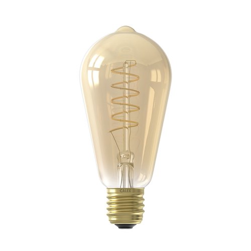 Calex Calex Rustic LED Lamp Flexible - E27 - 250 Lm - Goud Finish