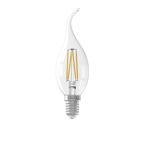 Calex Calex candle Tip LED Lamp Filament - E14 - 250 Lm - Zilver