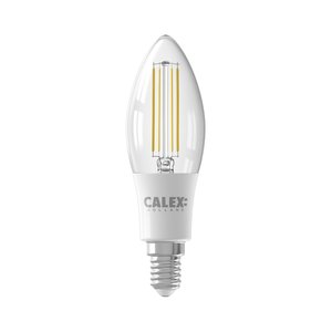 Calex Calex candle LED Lamp Filament - E14 - 470 Lm - Zilver Calex candle LED Lamp Filament - E14 - 470 Lm - Zilver