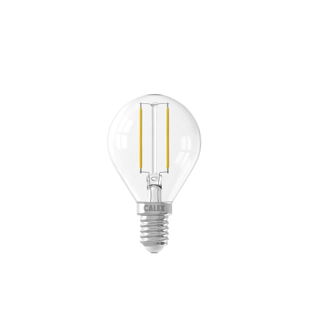 LED filament spherical bulb – E14, Calex