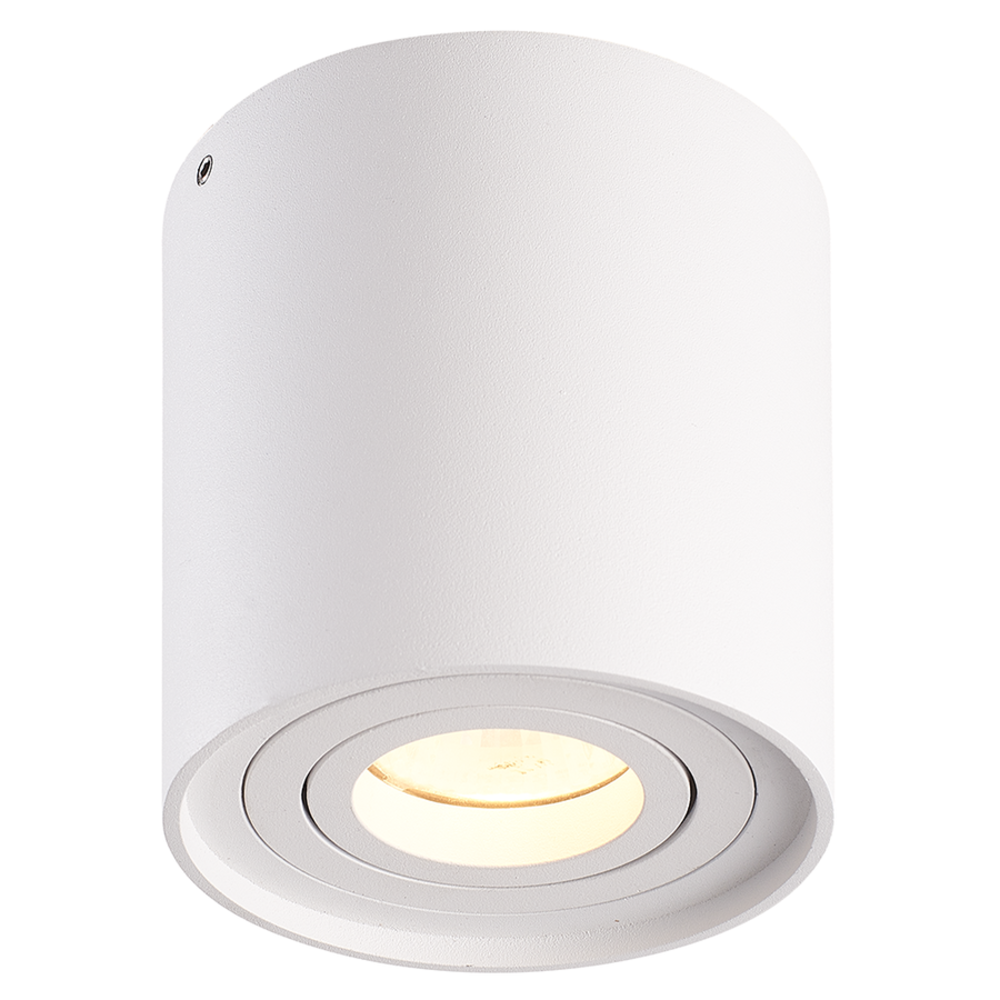 Lightexpert Smart LED Opbouwspot - Rond - Wit - 4,9W - RGB+CCT - Kantelbaar