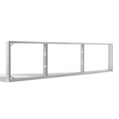 Lightexpert LED Paneel Opbouw - 120x30 - Aluminium - Wit LED Paneel Opbouw - 120x30 - Aluminium - Wit