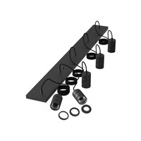Calex Multi Cord Plafondlamp - 5x E27 - Zwart Calex Calex Multi Cord Plafondlamp - 5x E27 - Zwart