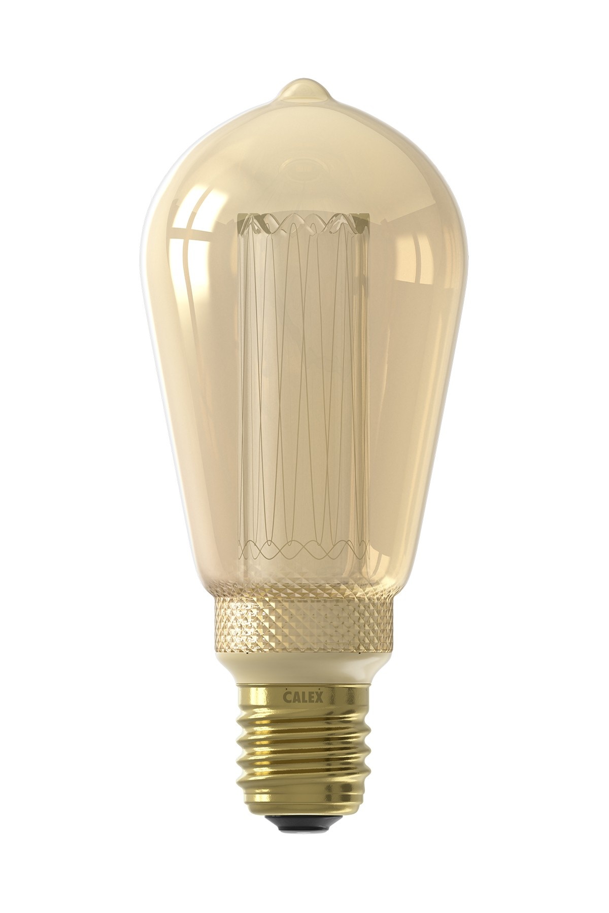 Seminarie Tirannie Verkeersopstopping Calex Rustiek LED Lamp - E27 - 100 Lm - Gold - Lightexpert.nl