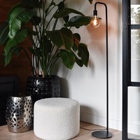 Calex Vloerlamp E27 - Zwart - 155 CM Lightexpert Calex Vloerlamp E27 - Zwart - 155 CM