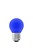 Gekleurde LED kogellamp - Blauw - E27 - 1W - 240V