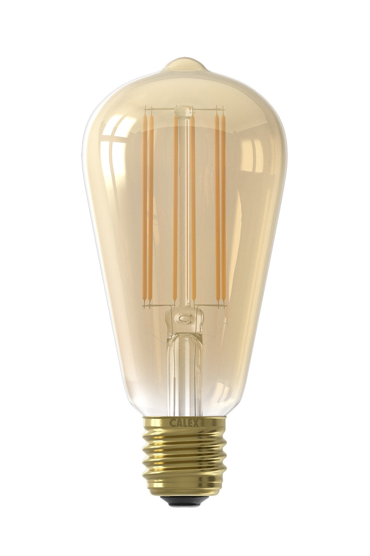 iets Dokter Ga trouwen Calex Rustiek Filament Lamp met Schemersensor - E27 - 400 Lm - Goud -  Lightexpert.nl