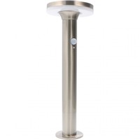 Solar Tuinpad Lamp Zilver Rond - 6W - 2700K - 600 Lumen Lightexpert Solar Tuinpad Lamp Zilver Rond - 6W - 2700K - 600 Lumen