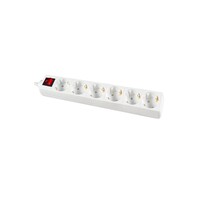 Calex Verlengsnoer 3M  - Schakelbaar - 6-voudig - Stekkerdoos - Tafelcontactdoos