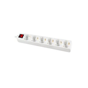 Calex Verlengsnoer 3M  - Schakelbaar - 6-voudig - Stekkerdoos - Tafelcontactdoos