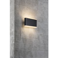 LED Wandlamp Buiten Zwart - IP54 6W LED - Akron 17 Nordlux LED Wandlamp Buiten Zwart - IP54 6W LED - Akron 17