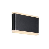 LED Wandlamp Buiten Zwart - IP54 6W LED - Akron 17 Nordlux LED Wandlamp Buiten Zwart - IP54 6W LED - Akron 17