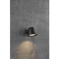 Nordlux Wandlamp Buiten Zwart - IP44 GU10 Fitting - Aleria