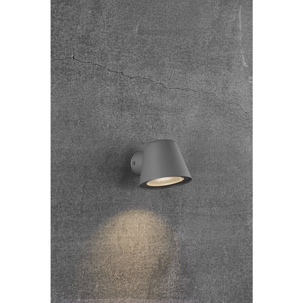 Nordlux Wandlamp Buiten Grijs - IP44 GU10 Fitting - Aleria