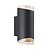 Wandlamp Tweezijdig - Wandlamp Buiten Zwart - GU10 Fitting IP44 - Arn