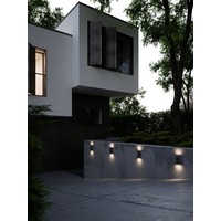LED Wandlamp Buiten Tweezijdig Zwart - 6,5W LED IP44 - Asbol Nordlux LED Wandlamp Buiten Tweezijdig Zwart - 6,5W LED IP44 - Asbol