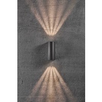 LED Wandlamp Buiten Tweezijdig Zwart - 6,5W LED IP44 - Asbol Nordlux LED Wandlamp Buiten Tweezijdig Zwart - 6,5W LED IP44 - Asbol