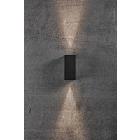 LED Wandlamp Buiten Zwart- Tweezijdig - 3000K - 6,5W - Asbol Kubi Nordlux LED Wandlamp Buiten Zwart- Tweezijdig - 3000K - 6,5W - Asbol Kubi