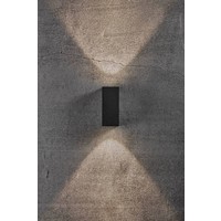 LED Wandlamp Buiten Zwart- Tweezijdig - 3000K - 6,5W - Asbol Kubi Nordlux LED Wandlamp Buiten Zwart- Tweezijdig - 3000K - 6,5W - Asbol Kubi