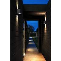 LED Wandlamp Buiten Tweezijdig Zwart - 2700K - 2x6Watt LED - Canto 2 Nordlux LED Wandlamp Buiten Tweezijdig Zwart - 2700K - 2x6Watt LED - Canto 2