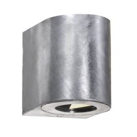 Nordlux LED Wandlamp Buiten Tweezijdig Gegalvaniseerd - 3000K - 2x6Watt LED - Canto 2 - 15 jaar garantie