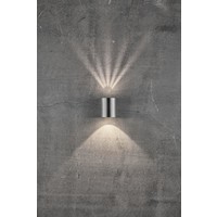 LED Wandlamp Buiten Tweezijdig Roestvrijstaal - 2700K - 2x6Watt LED - Canto 2 Nordlux LED Wandlamp Buiten Tweezijdig Roestvrijstaal - 2700K - 2x6Watt LED - Canto 2