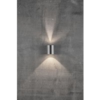 Nordlux LED Wandlamp Buiten Tweezijdig Roestvrijstaal - 2700K - 2x6Watt LED - Canto 2