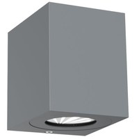 LED Wandlamp Buiten Tweezijdig Grijs - 2700K - 2x6Watt LED - Canto Kubi 2 Nordlux LED Wandlamp Buiten Tweezijdig Grijs - 2700K - 2x6Watt LED - Canto Kubi 2