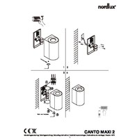 Wandlamp Buiten Tweezijdig Roestvrijstaal - GU10Fitting- Canto Maxi 2 Nordlux Wandlamp Buiten Tweezijdig Roestvrijstaal - GU10Fitting- Canto Maxi 2