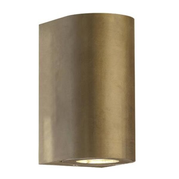 Nordlux Wandlamp Buiten Tweezijdig Messing - GU10 Fitting - Canto Maxi 2 - 15 jaar garantie