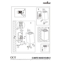 Wandlamp Buiten Tweezijdig Zwart - GU10 Fitting - Canto Maxi Kubi 2 Nordlux Wandlamp Buiten Tweezijdig Zwart - GU10 Fitting - Canto Maxi Kubi 2