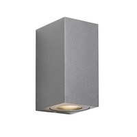 Wandlamp Buiten - Tweezijdig - Grijs - GU10 Fitting - Canto Maxi Kubi 2