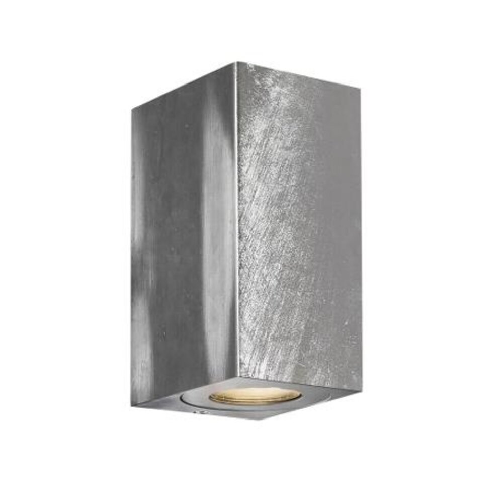 Nordlux Wandlamp Buiten Tweezijdig Gegalvaniseerd - GU10 Fitting- Canto Maxi Kubi 2 - 15 jaar garantie