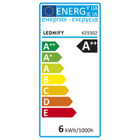 LEDNIFY WiZ Connected Smart LED Filament Rustic Clear - E27 - 6W - 806LM - 2200K-5500K Lednify LEDNIFY WiZ Connected Smart LED Filament Rustic Clear - E27 - 6W - 806LM - 2200K-5500K