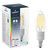 LEDNIFY WiZ Connected Smart LED Filament Candle Clear - E14 - 4W - 470LM - 2200-5500K