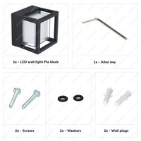 LED Wandlamp - Pia - 6W - 3000K - IP54 Lightexpert LED Wandlamp - Pia - 6W - 3000K - IP54