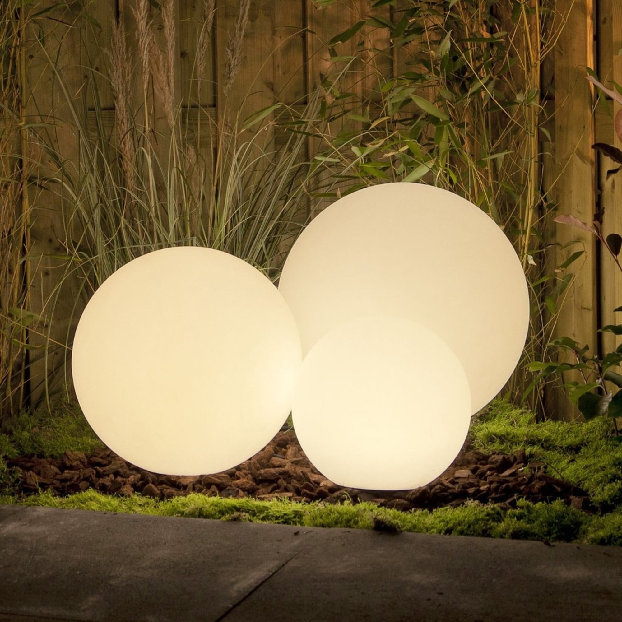 garden light round