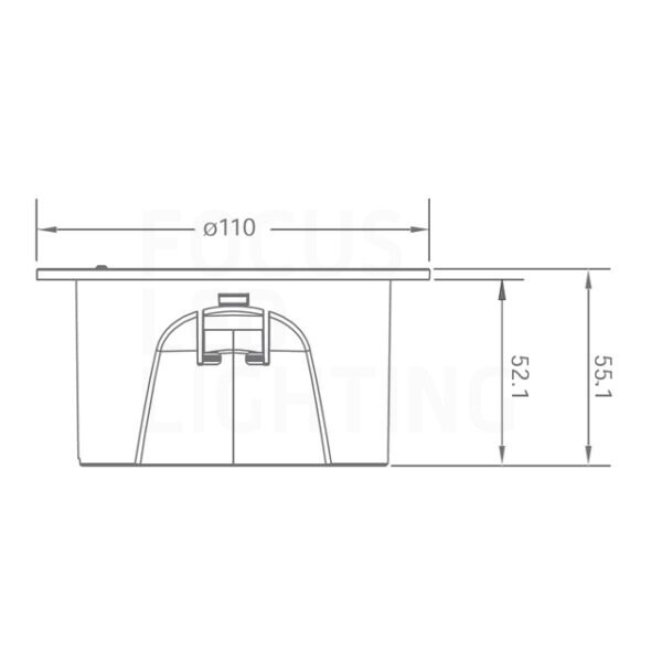 Lightexpert LED Anti Paniekverlichting - Inbouw - 3W