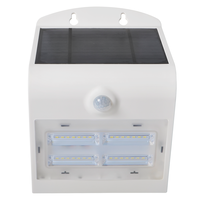 LED Solar Wandlamp - 3W - 3000K+4000K - IP65 - Met Bewegingssensor Lightexpert LED Solar Wandlamp - 3W - 3000K+4000K - IP65 - Met Bewegingssensor