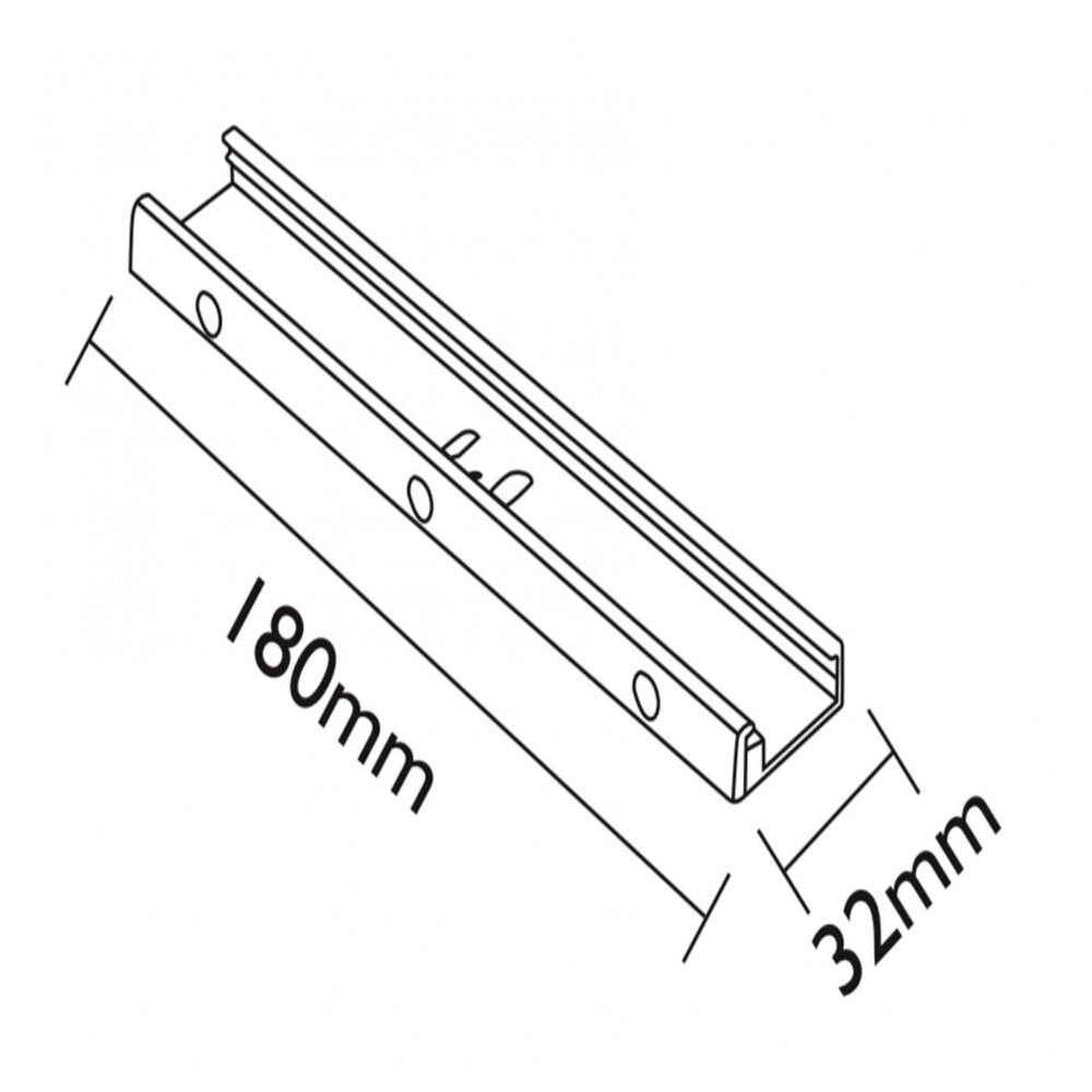 Lightexpert Ophangsysteem 18 cm - Zwart