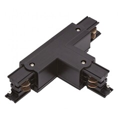 T-Vorm Connector Right-2 | 3-Fase Rails  - Zwart