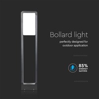 LED Sokkellamp Carol - 10W - 3000K - IP65 - 80cm - Zwart Lightexpert LED Sokkellamp Carol - 10W - 3000K - IP65 - 80cm - Zwart