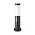 LED Sokkellamp Dally S Incl. Bewegingssensor - E27 Fitting - IP44 - 45cm - Zwart