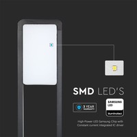 Samsung LED Sokkellamp Carol - 10W - 4000K - IP65 - 80cm - Zwart Lightexpert Samsung LED Sokkellamp Carol - 10W - 4000K - IP65 - 80cm - Zwart