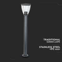 LED Sokkellamp Kelly Klassiek - E27 Fitting - IP44 - 80cm - Zwart Lightexpert LED Sokkellamp Kelly Klassiek - E27 Fitting - IP44 - 80cm - Zwart