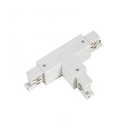 Lightexpert T-Vorm Connector Left-1 | 3-Fase Rails - Wit