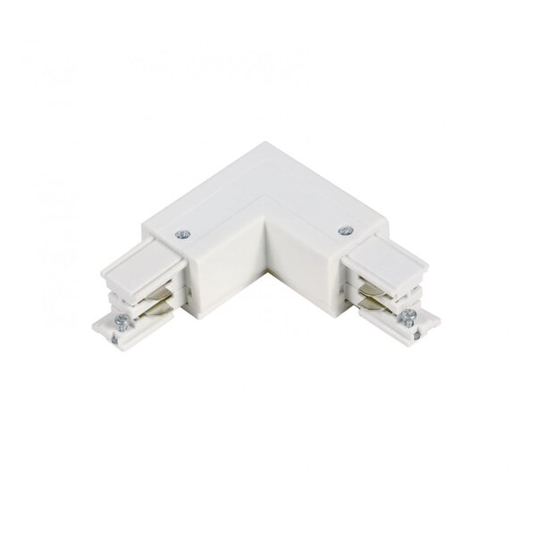 Lightexpert L-Vorm Connector Inside | 3-Fase Rails - Wit