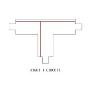 Lightexpert T-Vorm Connector Right-1 | 3-Fase Rails - Wit